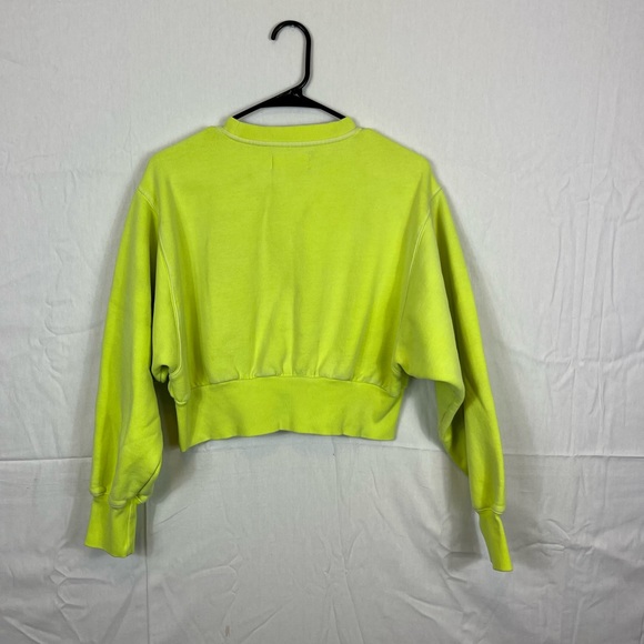 TNA Perkins Sweatshirt Neon Green Sz S - Picture 8 of 10